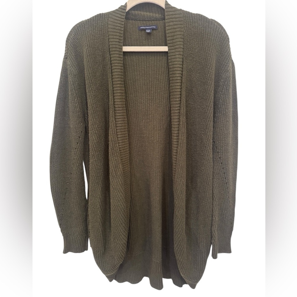 American Eagle Outfitters Olive Green Cardigan